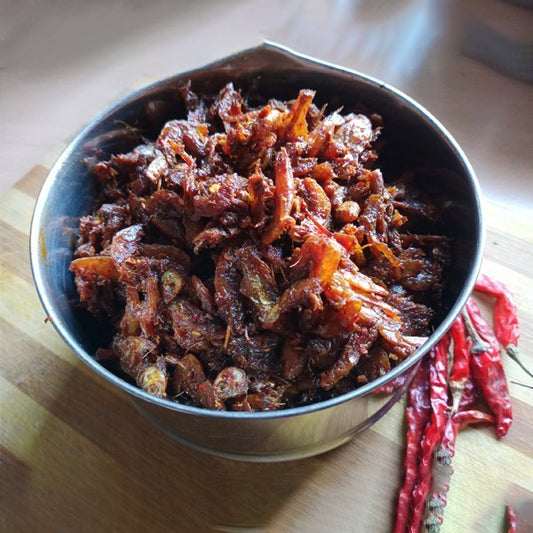 Homemade Kozhuva Fish Pickle (Anchovy)