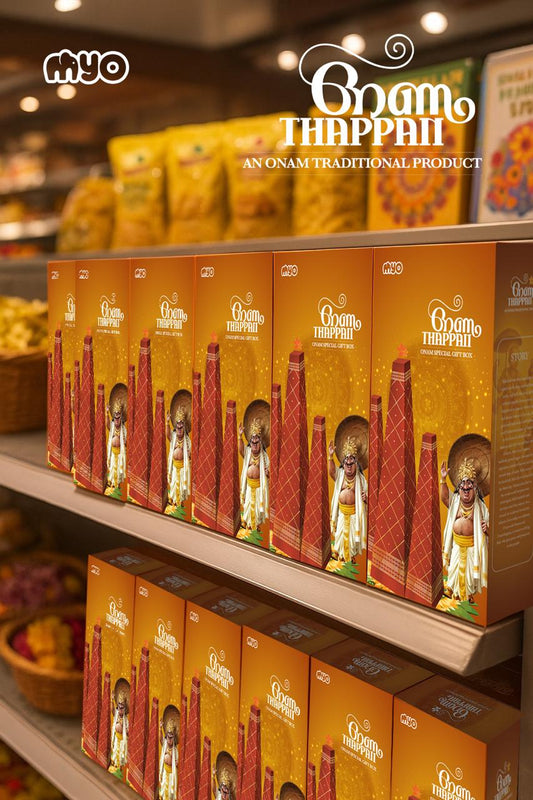 Onathappan Set of 3 | Laminated Hardboard with Gold Foil Finish | Traditional Onam Home Décor & Gifting