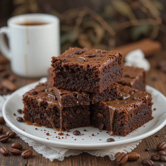 Homemade Double Chocolate Coffee Brownie