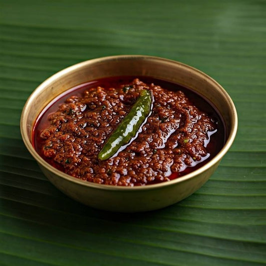 Puliyinji (Sweet & Spicy Tamarind Ginger Relish)
