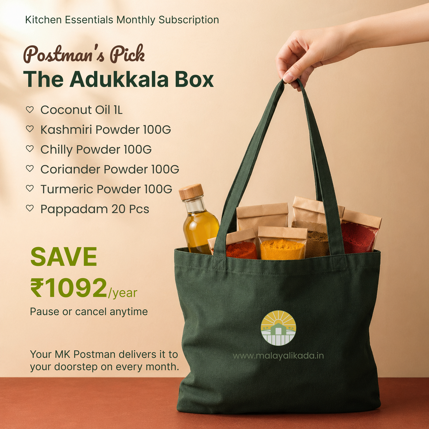 The Adukkalla Box - Kitchen Essentials Monthly Subscription